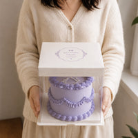 Custom Tall Clear PET Cake Boxes