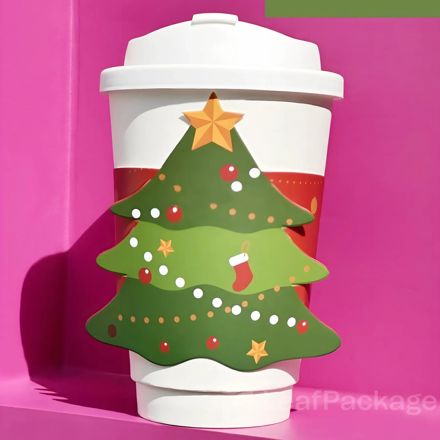 オリジナル型抜きコーヒースリーブ