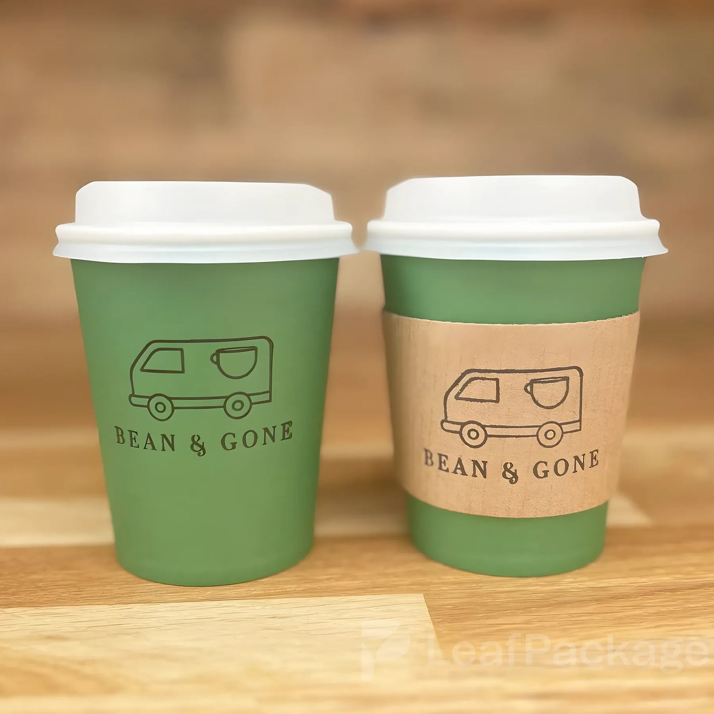 Custom Kraft Paper Cup Sleeves