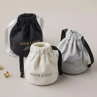 Custom Velvet Drawstring Bucket Bag