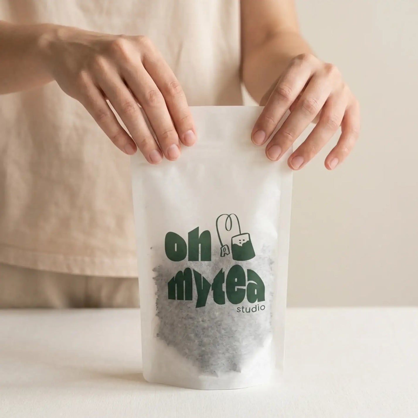 Custom Tissue Paper Pouch For Tea