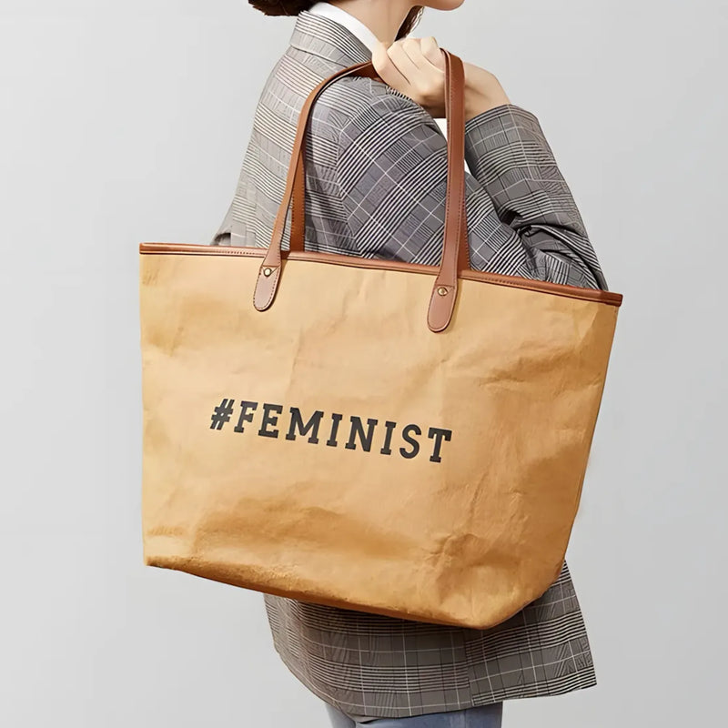 Custom Washable Kraft Paper Tote Bag