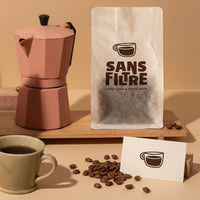 Custom Vertical Tissue Paper Coffee Bag