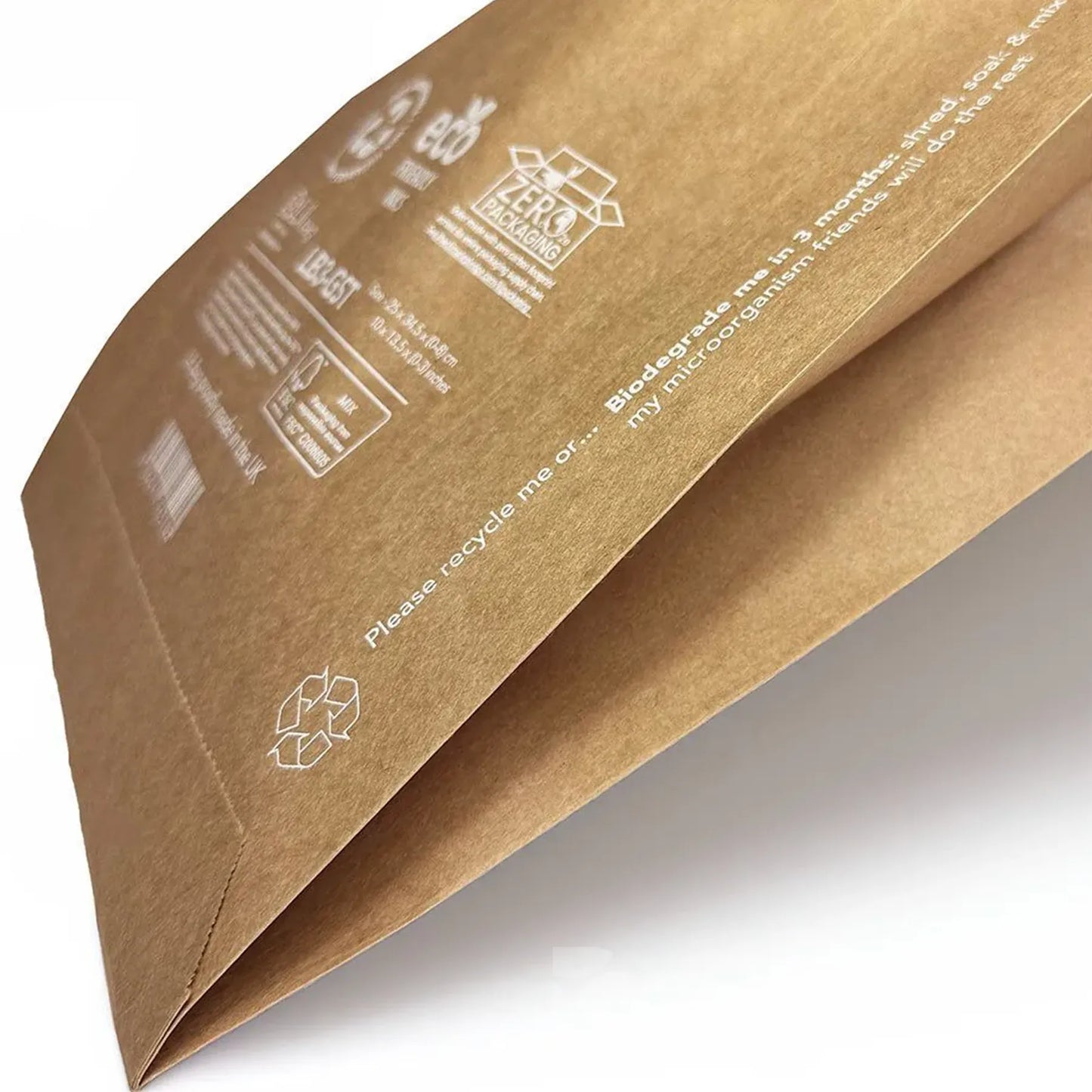 Custom Kraft Paper Gusset Mailer Bag