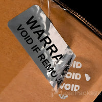 Custom Peel-Off Tamper Evident QR Code Labels