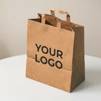 Customizable Promotional Flat Handle Paper Bags