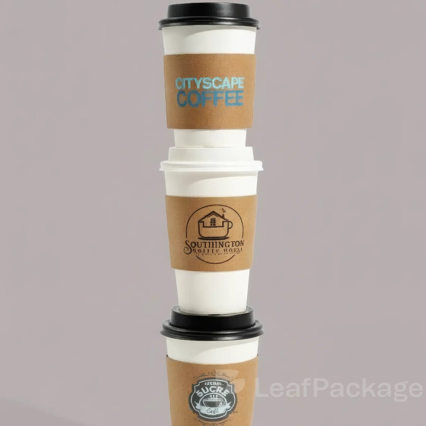 Custom Kraft Paper Cup Sleeves