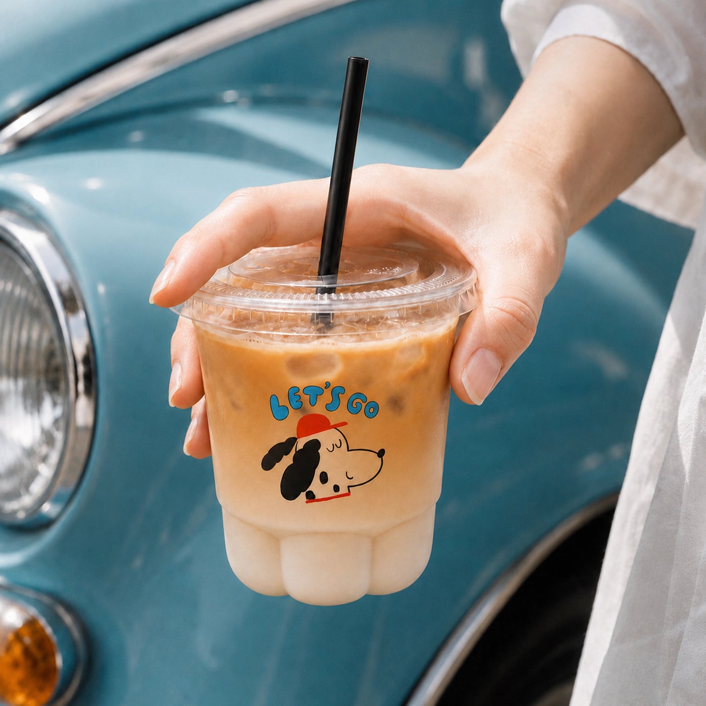 Custom Recyclable Plastic Cat Paw Cups with Logo