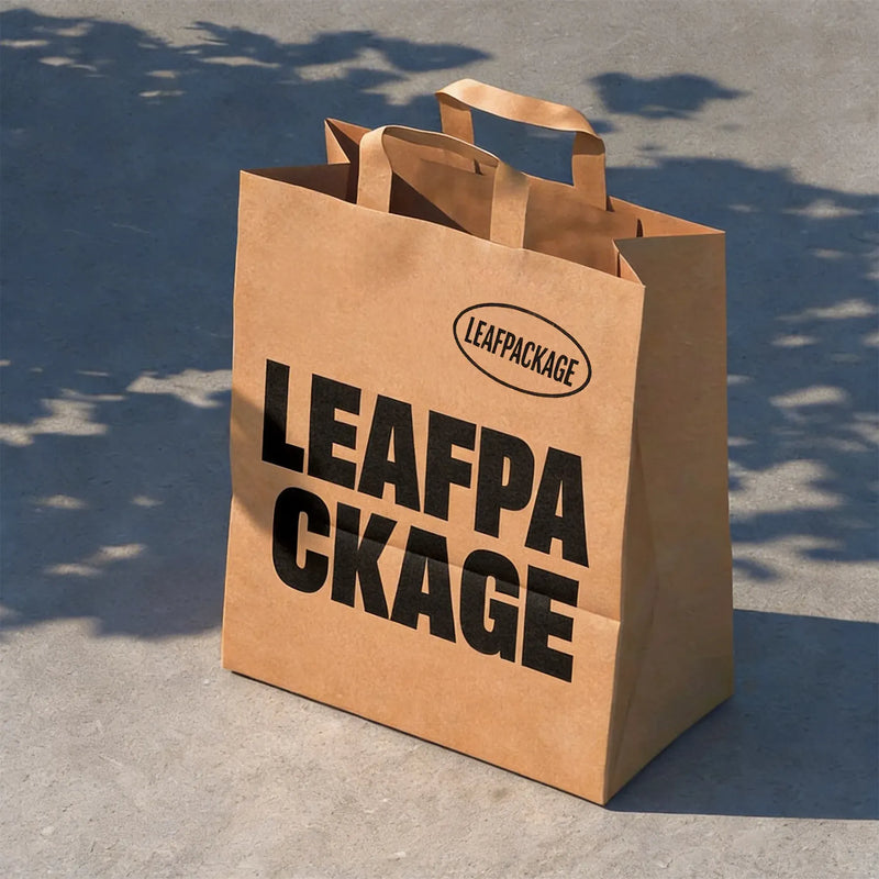 Customizable Promotional Flat Handle Paper Bags