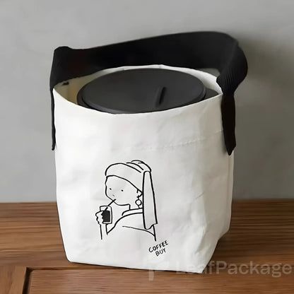 Custom Tyvek Coffee Bags with Handles