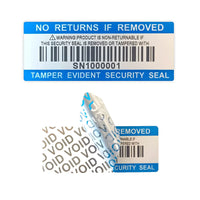 Custom Peel-Off Tamper Evident QR Code Labels