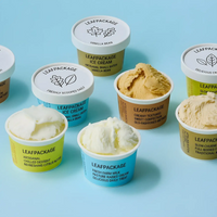 Custom Printed Ice Cream Paper Cup with Paper Lids