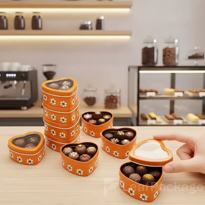 Custom Heart-Shaped Candy Tin