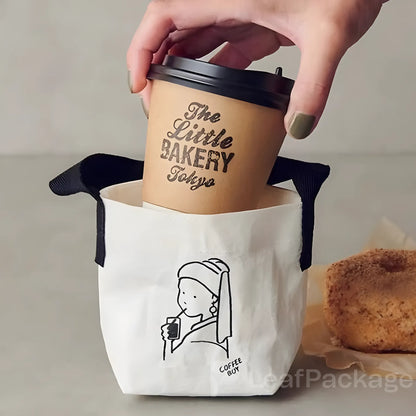 Custom Tyvek Coffee Bags with Handles