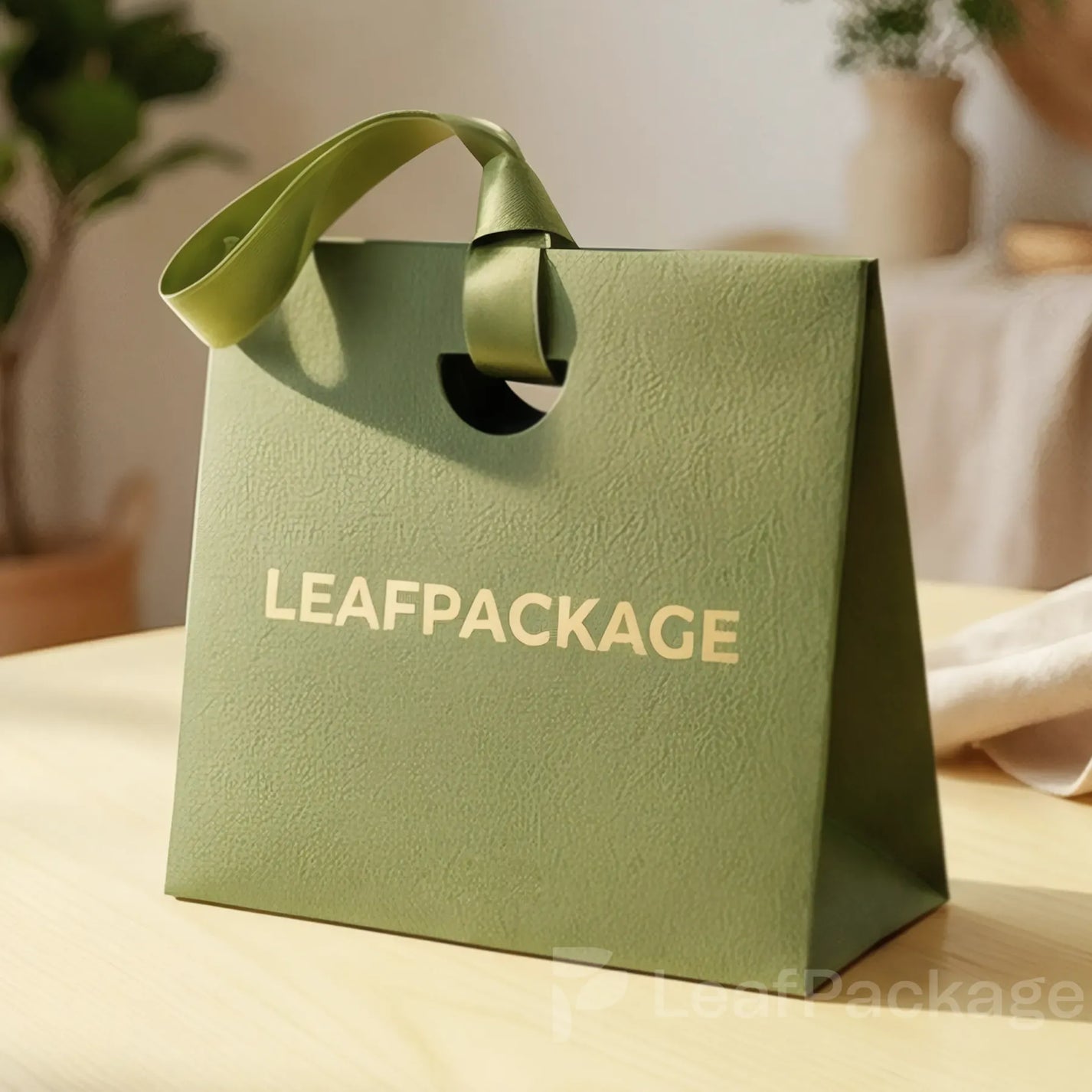 Custom Printed Ribbon Handle Gift Bags