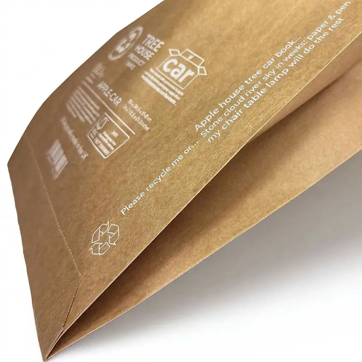 Custom Kraft Paper Gusset Mailer Bag