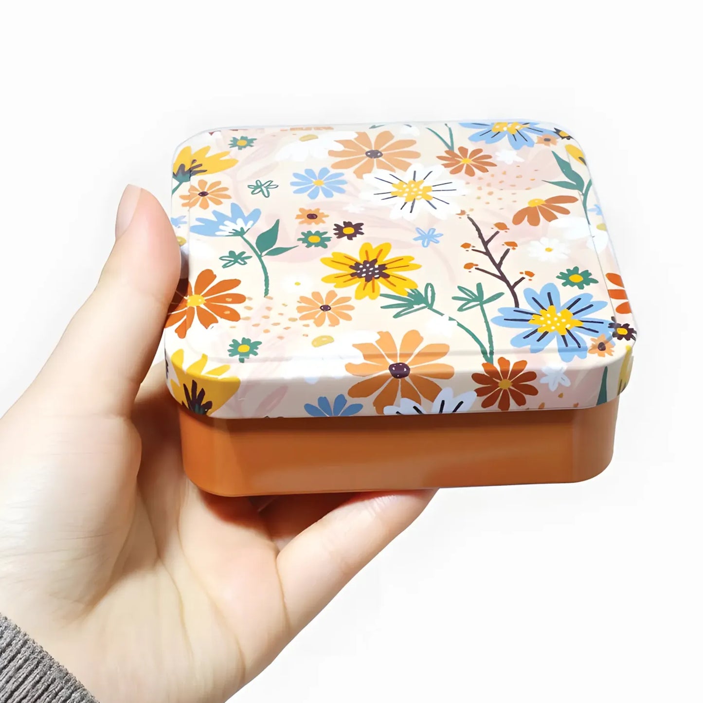 Custom Square Cosmetic Storage Tin