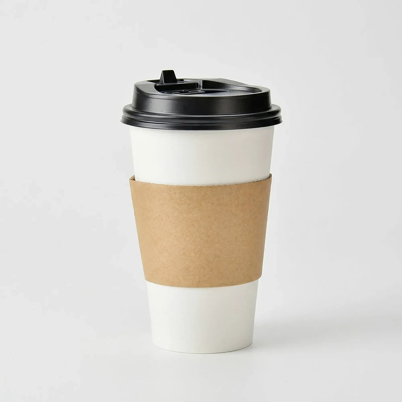Wholesale Single Wall Disposable Paper Cups With Sleeves and Lid