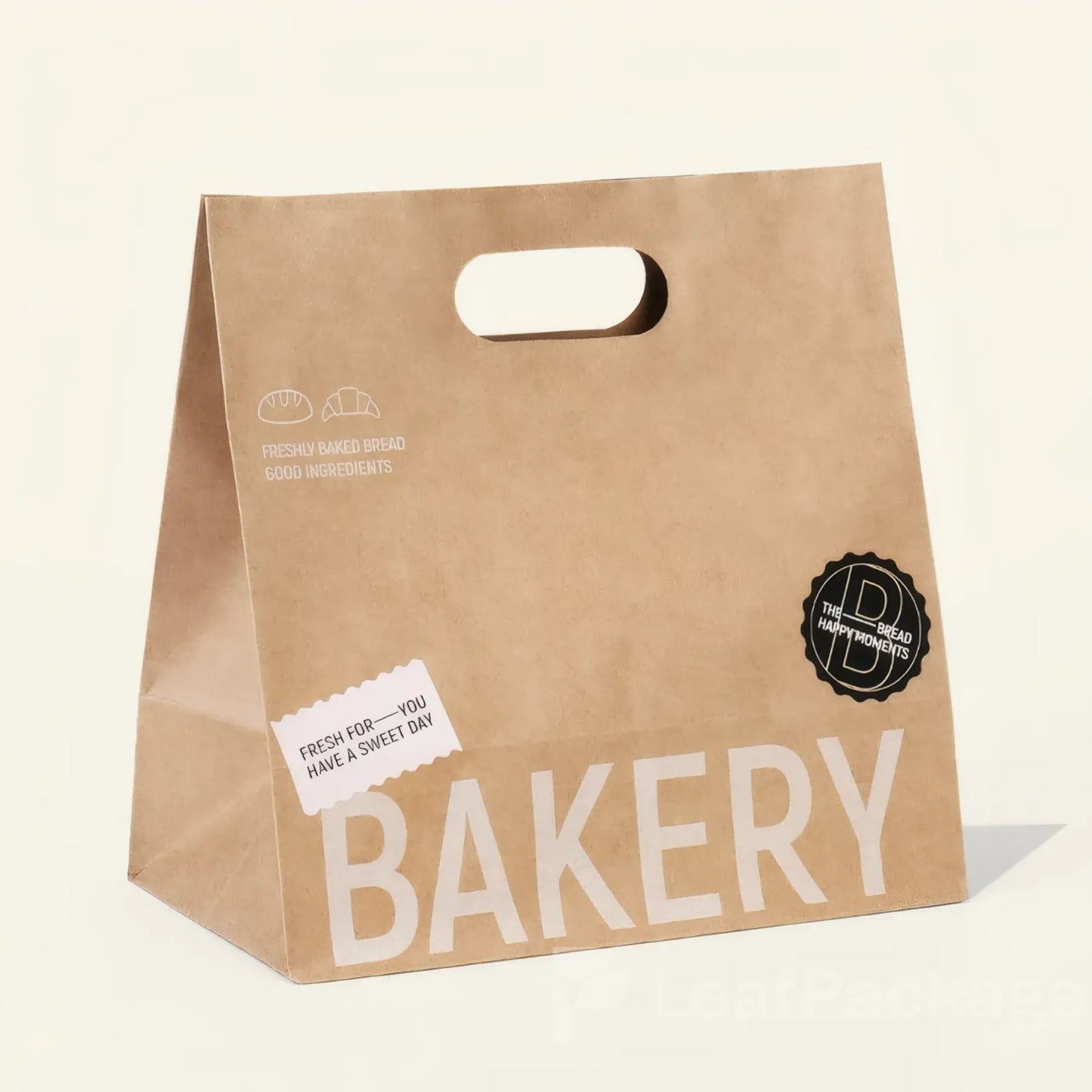 Custom Kraft Die Cut Handle Paper Bag
