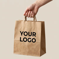 Customizable Promotional Flat Handle Paper Bags