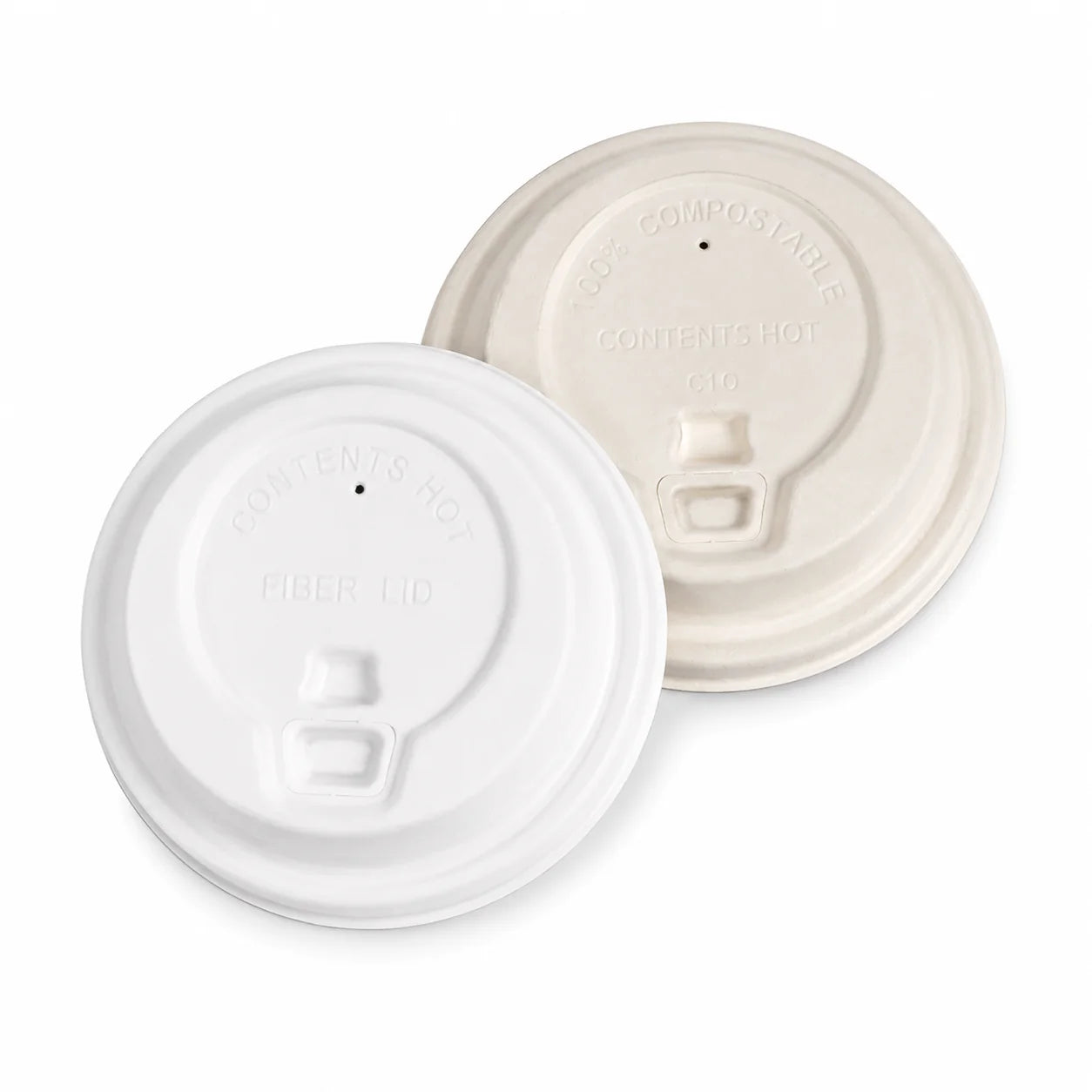 Ready to Ship Compostable Sugarcane Fiber Coffee Cups