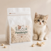Custom Tissue Paper Pet Food Bags for Treats and Small Kibble