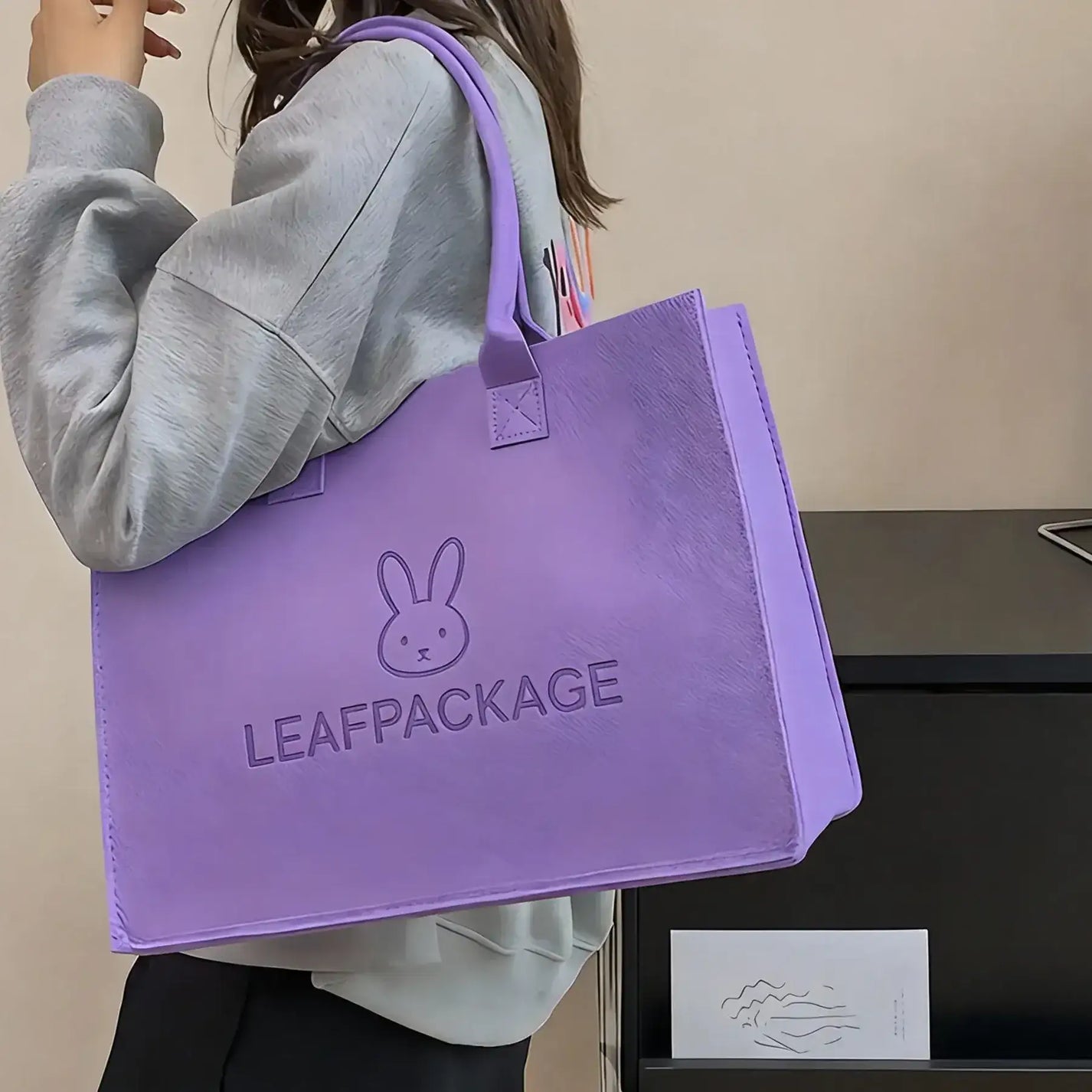 Personalized Felt Handbag