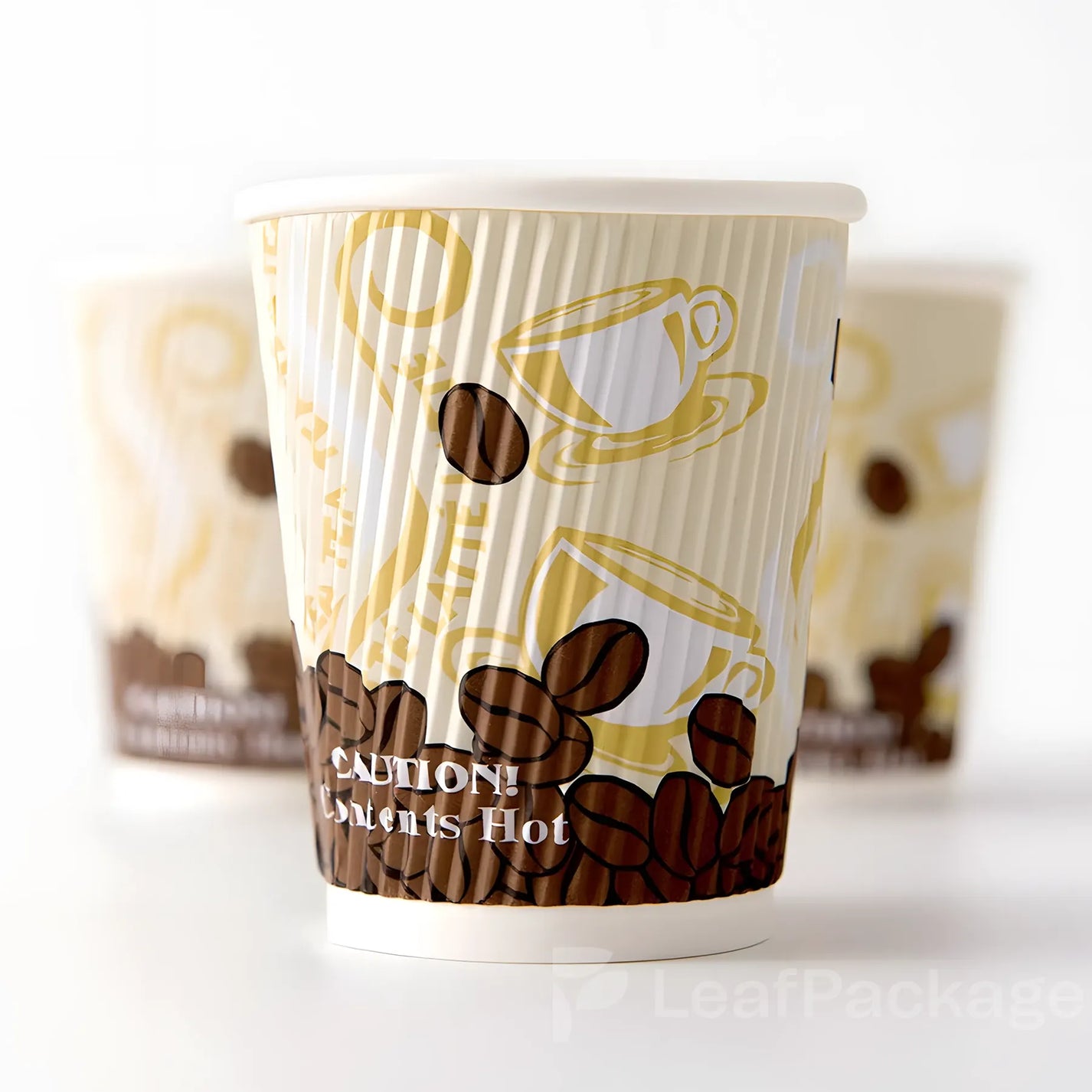 ロゴ入り段ボール紙製コーヒーカップ