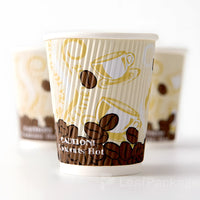 Custom Branded Corrugated Paper Coffee Cups