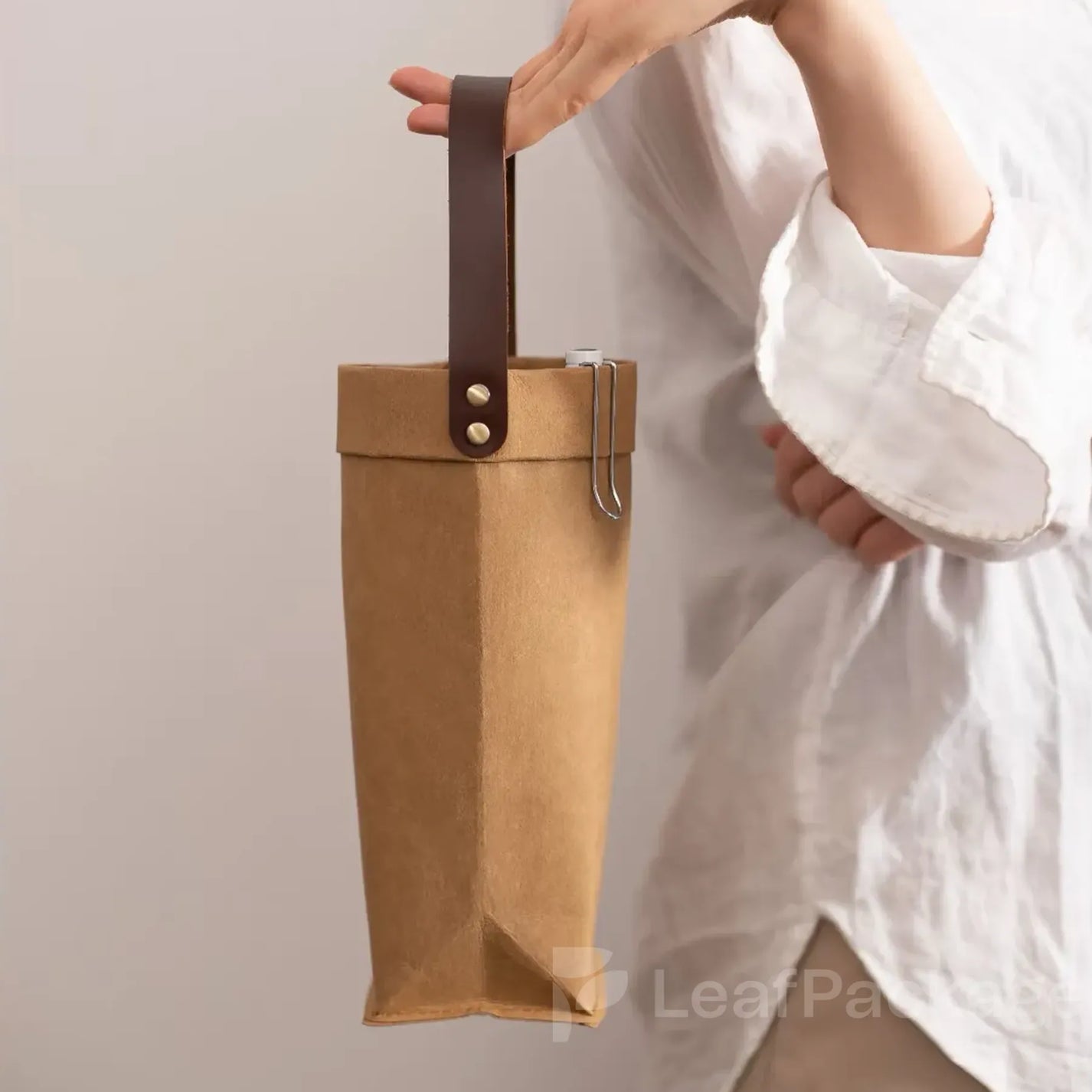 Custom Kraft Paper Wine Bag