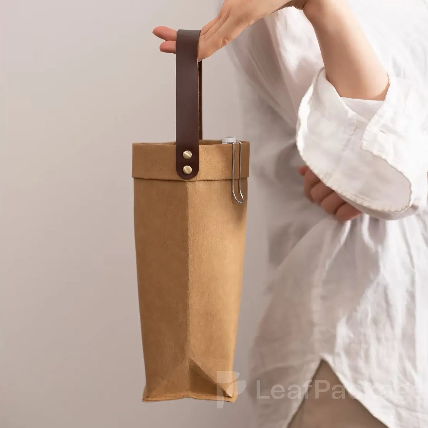 Custom Kraft Paper Wine Bag