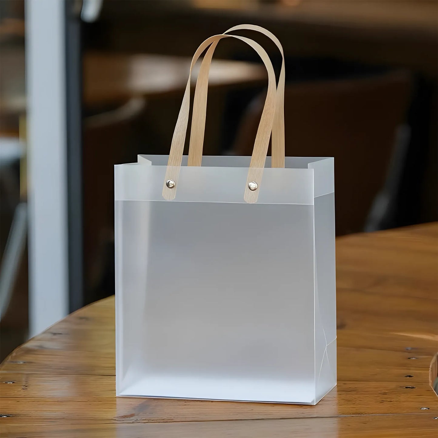 Custom Frosted Plastic Gift Bag