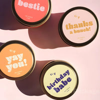 Personalized Aromatherapy Candle Container