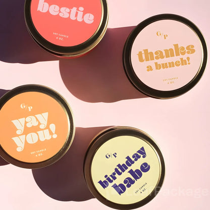 Personalized Aromatherapy Candle Container