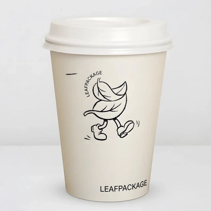 16oz Custom Printed Single Wall Coffee Cups