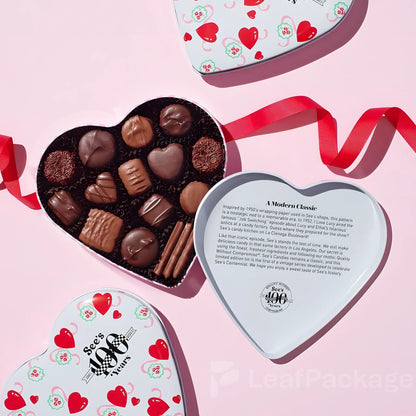 Custom Heart-Shaped Candy Tin