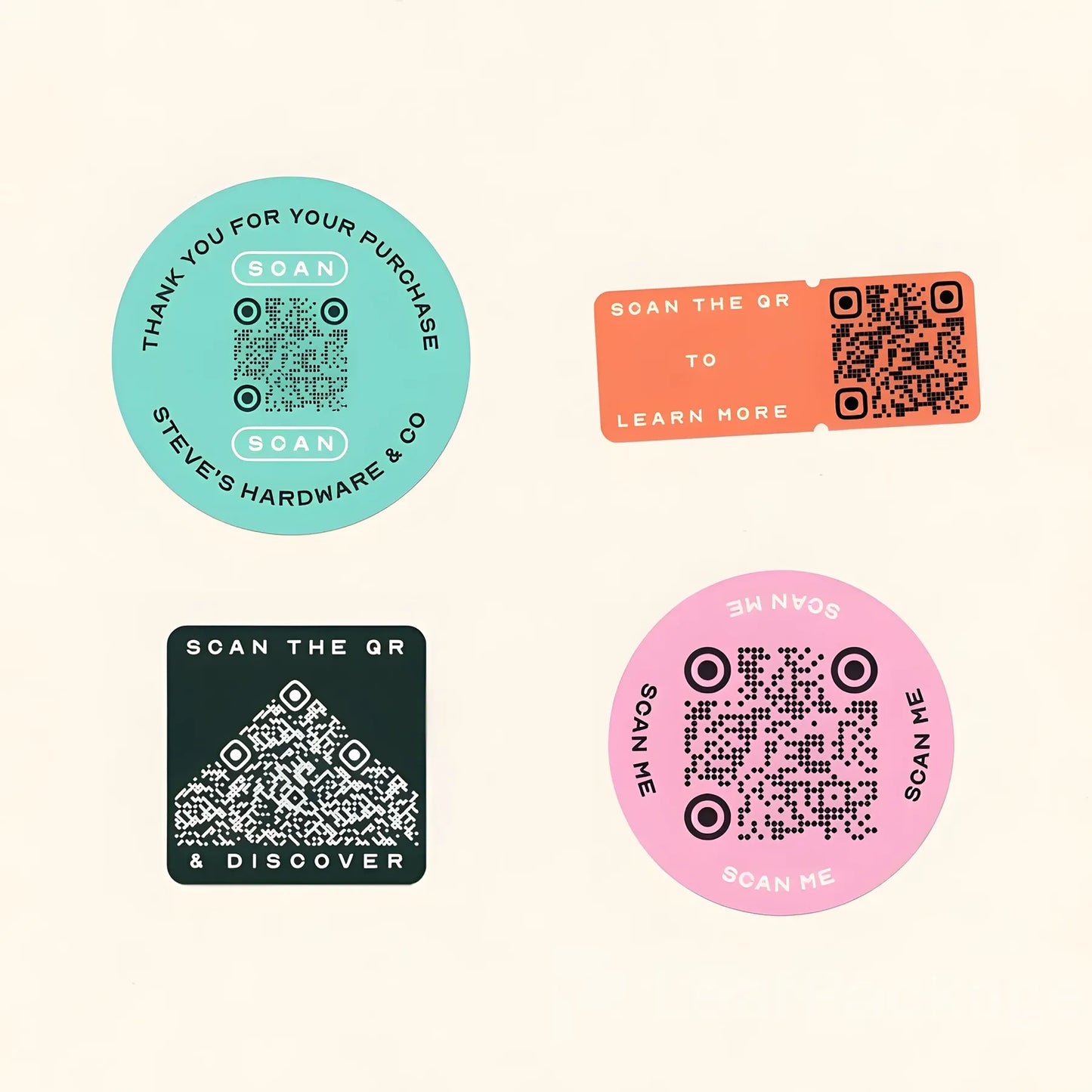 Custom QR Code Security Labels