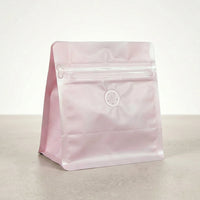 Ready-to-Ship Matte Flat Bottom Blank Coffee Bags – Valve & Zipper Options(No aluminum layer)