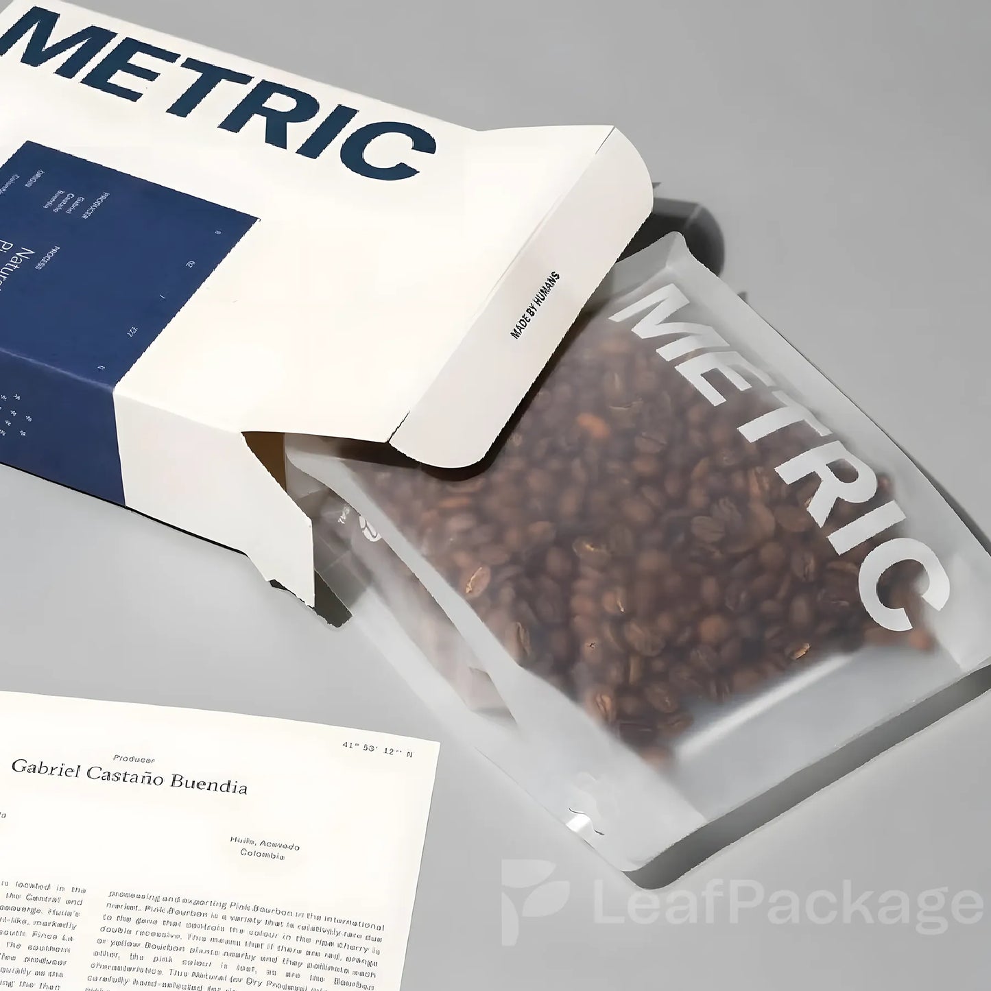 Custom Resealable Matte Coffee Bags with Valve