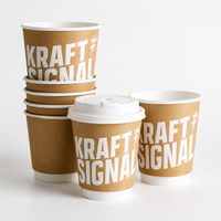 Custom Double Wall Paper Coffee Cups