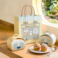 Custom Bakery Boxes with Handles | Printed Gable Dessert Boxes - view 5