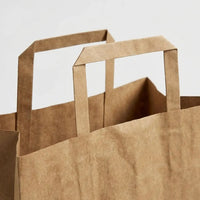 Customizable Promotional Flat Handle Paper Bags