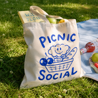 Custom 100% Cotton Tote Bags with Logo