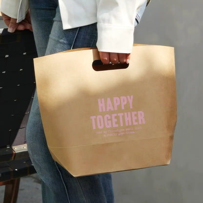 Custom Kraft Die Cut Handle Bag