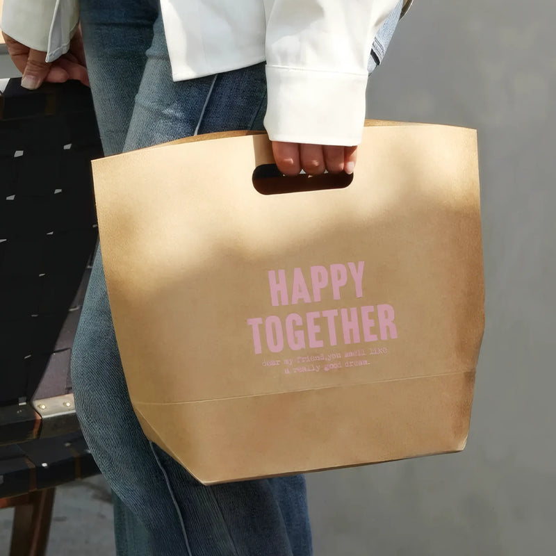 Custom Kraft Die Cut Handle Bag