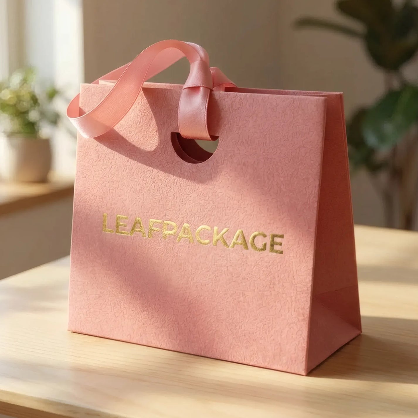 Custom Printed Ribbon Handle Gift Bags