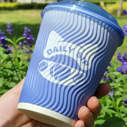 Custom Branded Corrugated Paper Coffee Cup