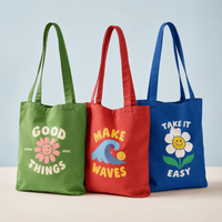 Custom 100% Cotton Tote Bags with Logo