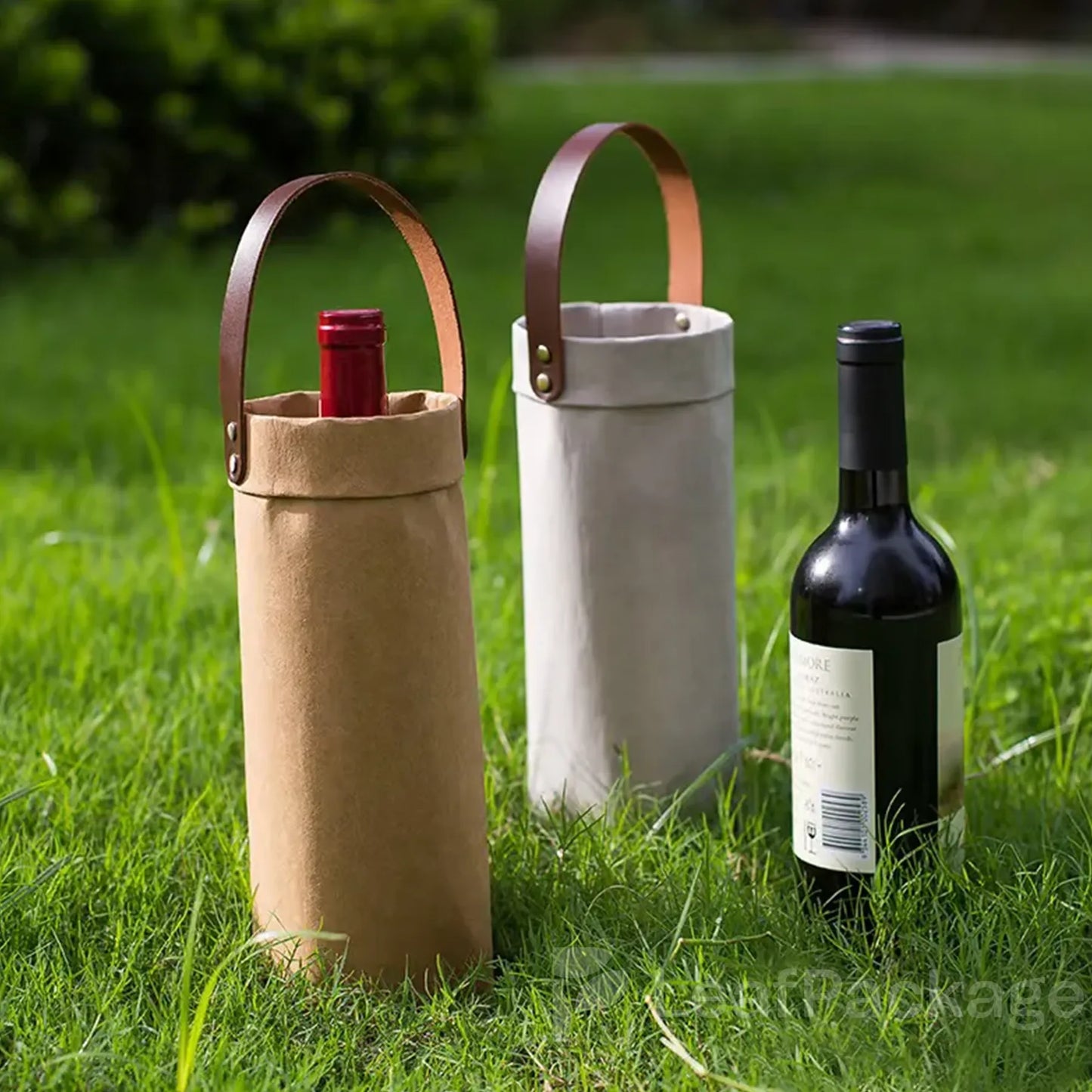 Custom Kraft Paper Wine Bag