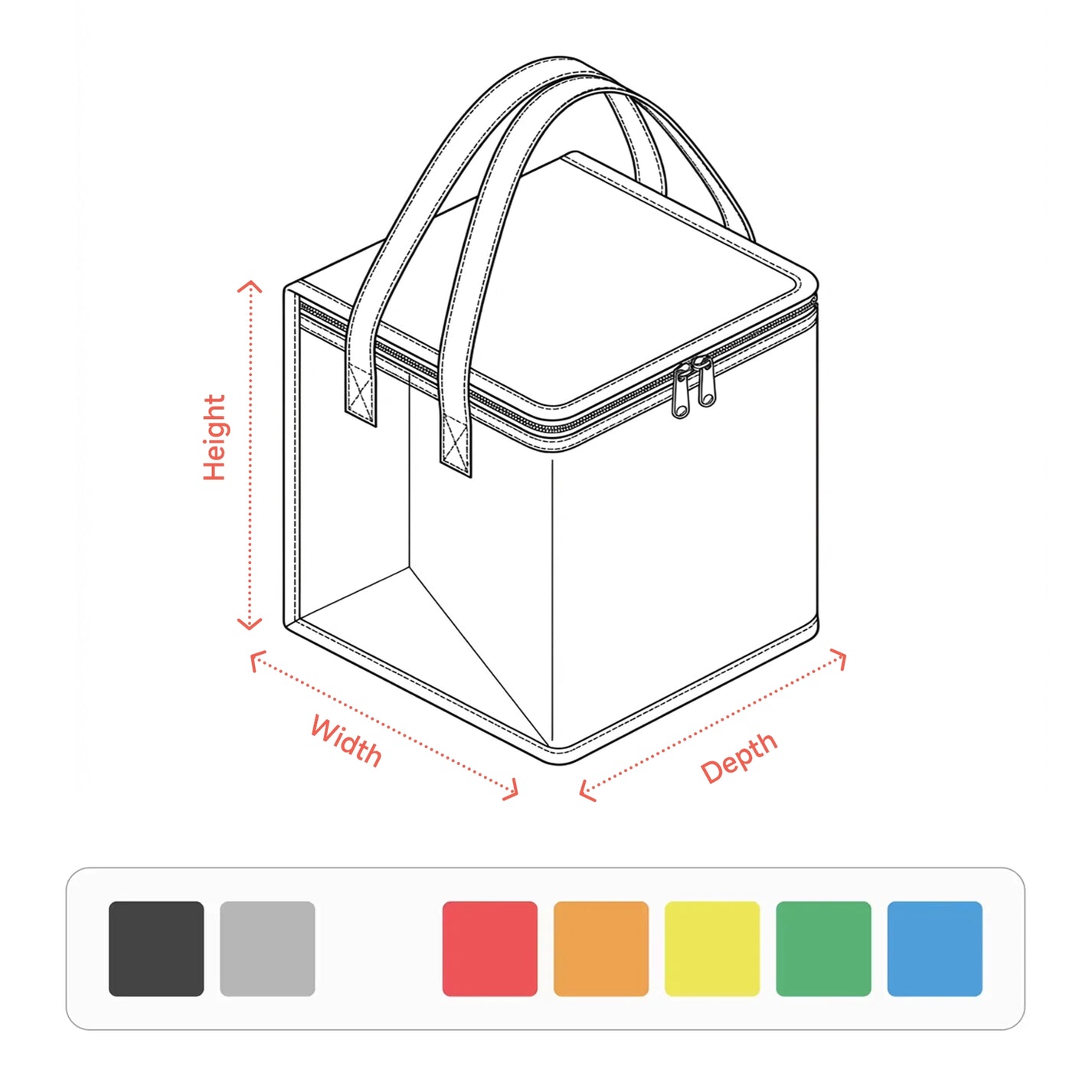 Custom Double Layer Cake Insulated Bags